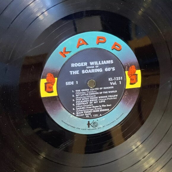 Roger Williams Songs Of The Soaring '60s Volume 1 (Vinyl, 1961) Kapp Records KL - Picture 8 of 12